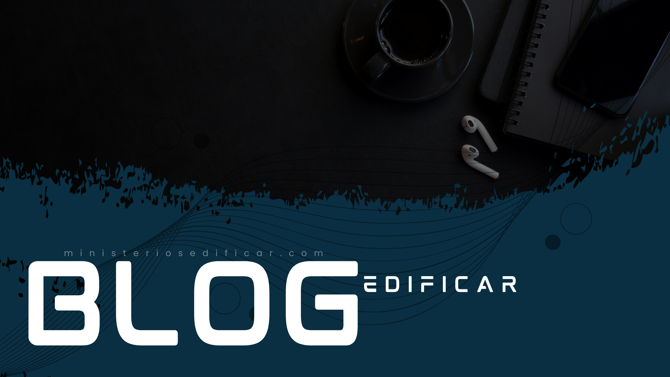 imagen portada blog fondo azul